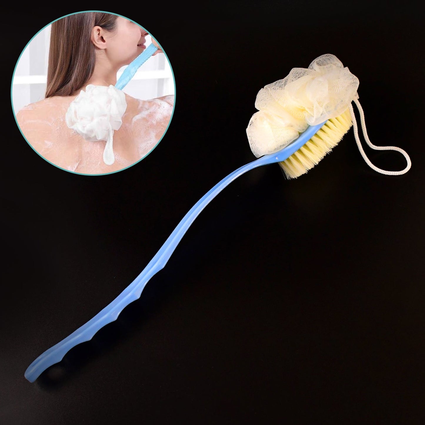 2in1 Bath Brush With Long Handle