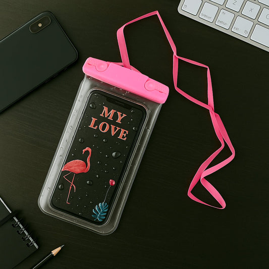 Mobile Cover Pouch Transparent Waterproof Sealed Plastic Smartphone Protective Pouch Cover/Bag for All Mobile Phones