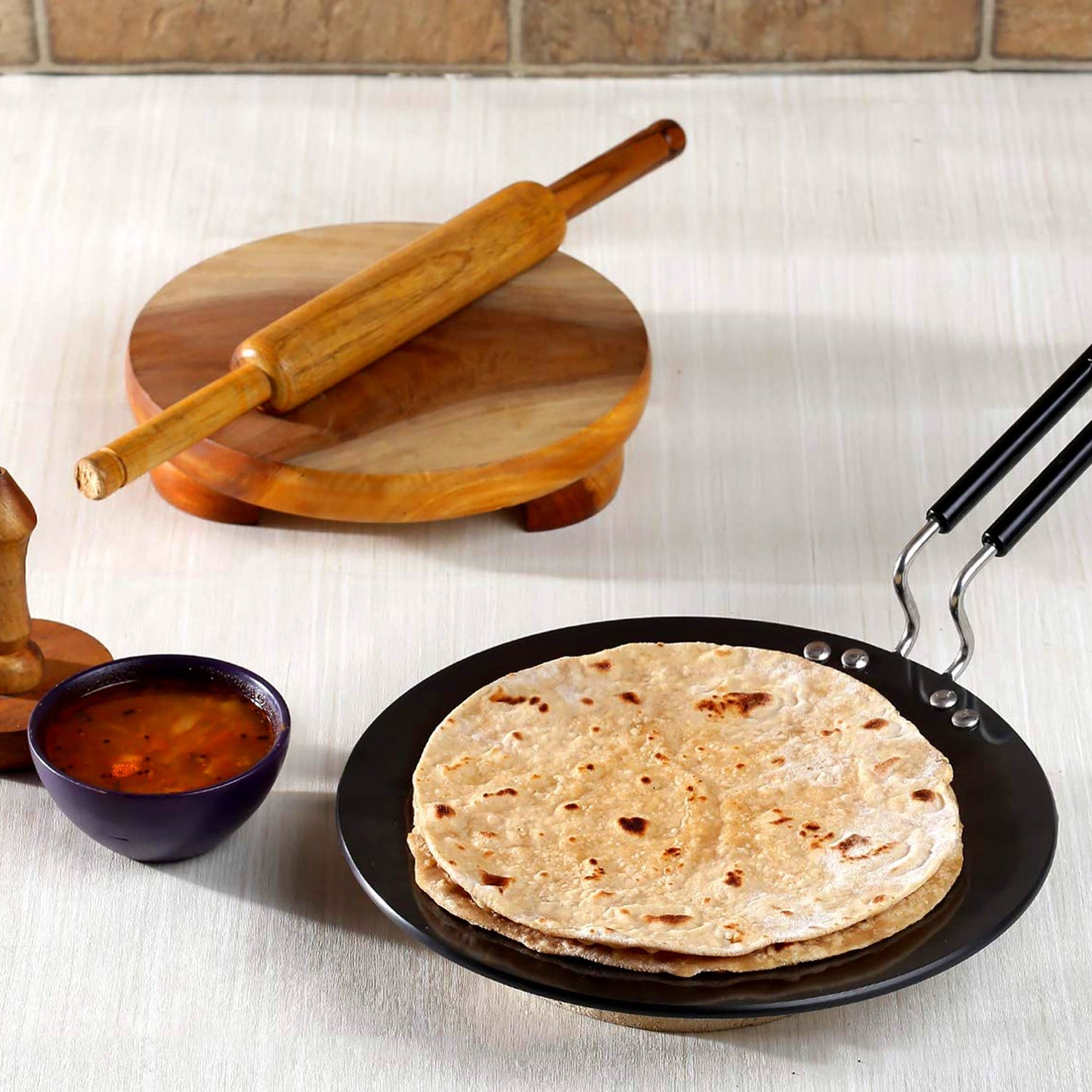 Multi Purpose Aluminium Rays Roti Tawa (9 Inch / 2-Year warranty, ISI Number :- 2347, BIS Number :- CM/L -7600164310