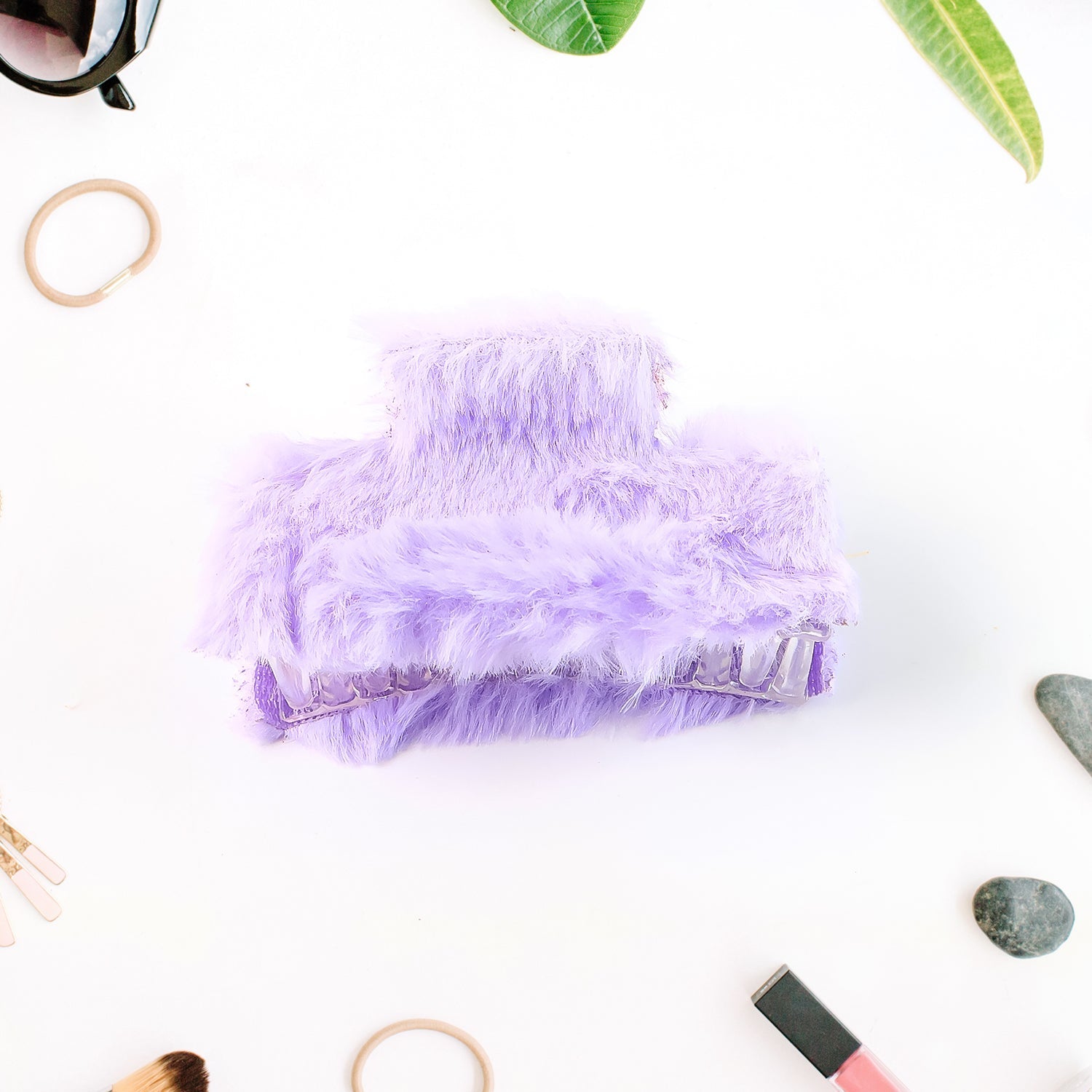 Stylish Furry Hair Clutcher Clips