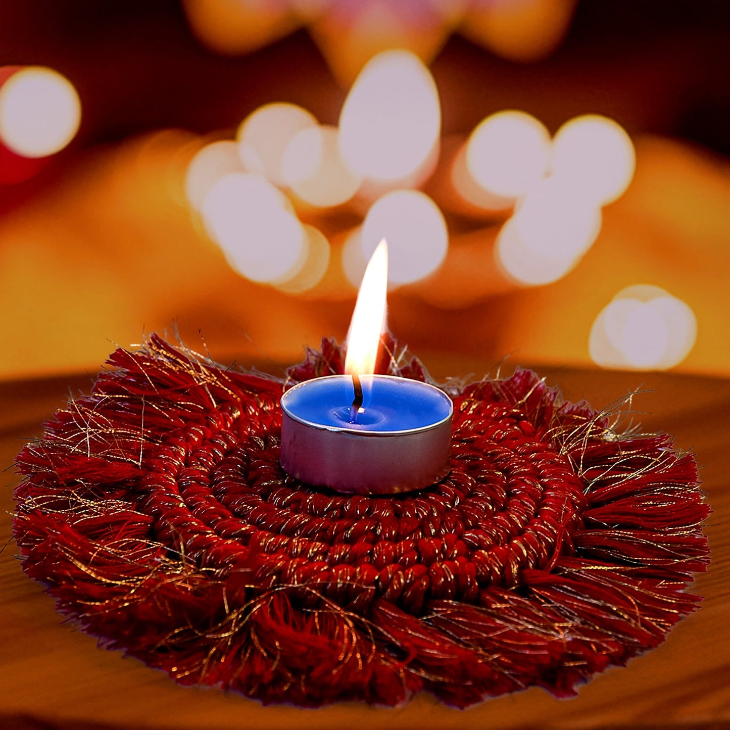 Tealight Diwali Candle – Smokeless, Long-Burning, Mix Color, Diwali (1 Pc / Mix Color)