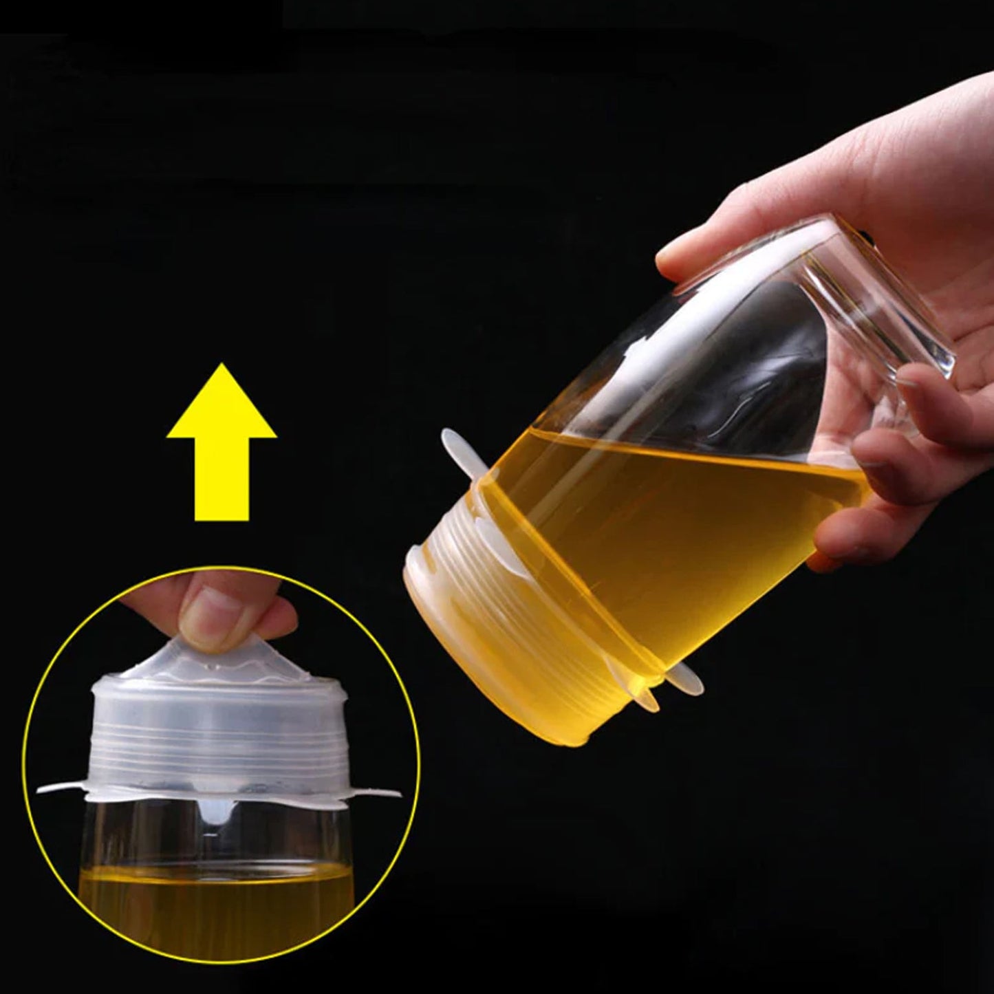 Silicone Stretch Lids, Microwave & Freezer Safe Food Covers (6 Pcs Set /95 Gm )