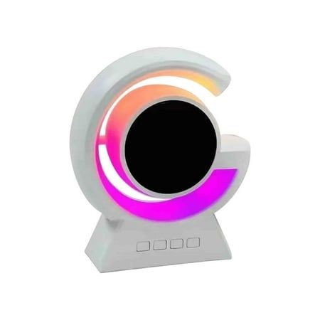 BX 39 Wireless Hidden Mini G Speaker: Multifunctional Desktop Sound System with Colorful Atmosphere Lamp & Nightstand/USB Chargeable