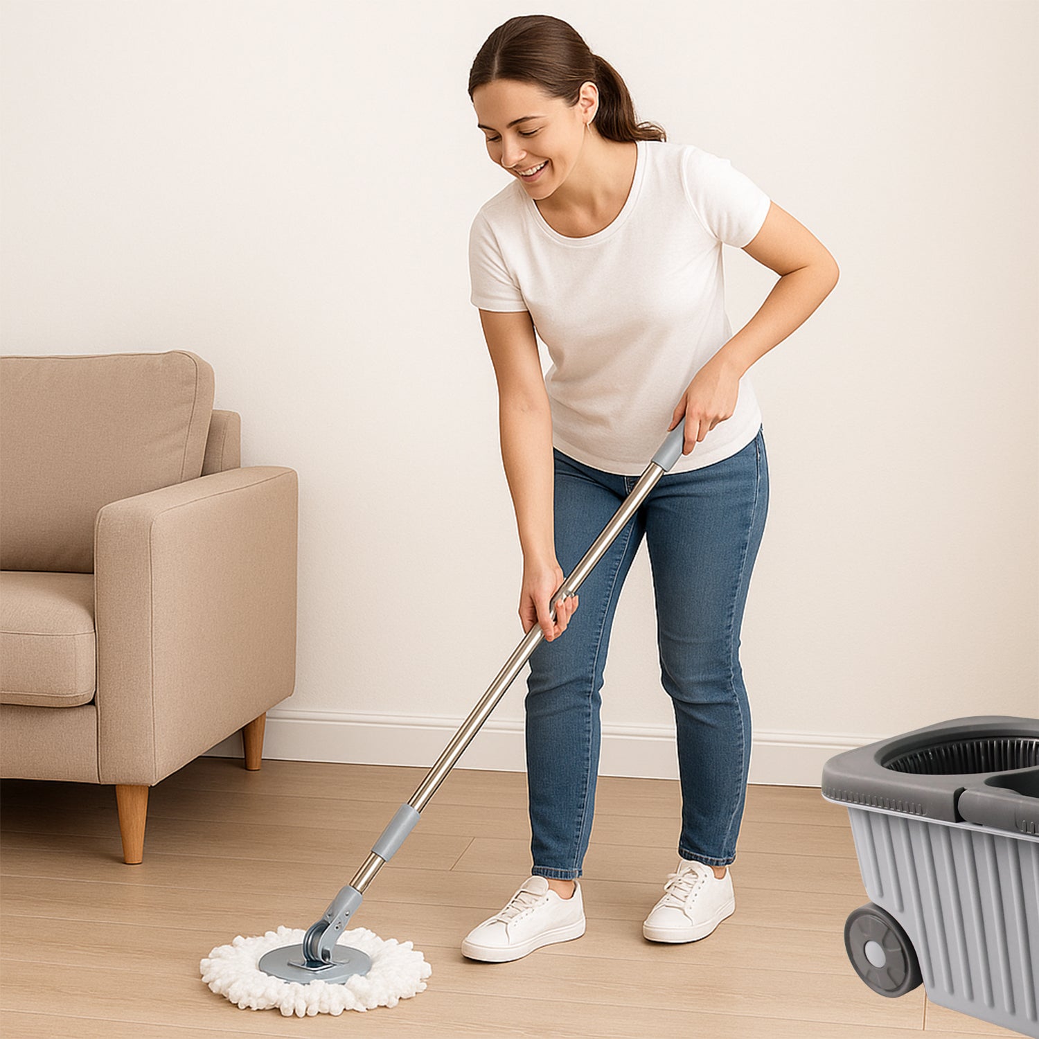 Deluxe Spin Mop Set