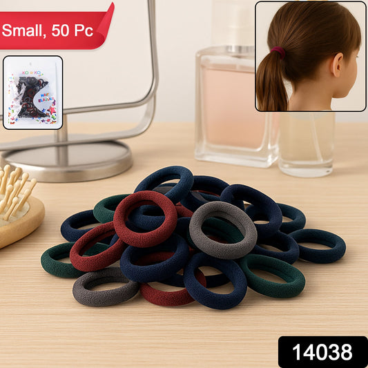 Small Hairbands Bands for Hair Rubber Bands (Pack of 50 / Multicolour), Hair accessories