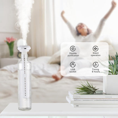 Mini Portable USB Humidifier – Quiet Cool Mist for Car, Home, Office, Travel (1 Pc)