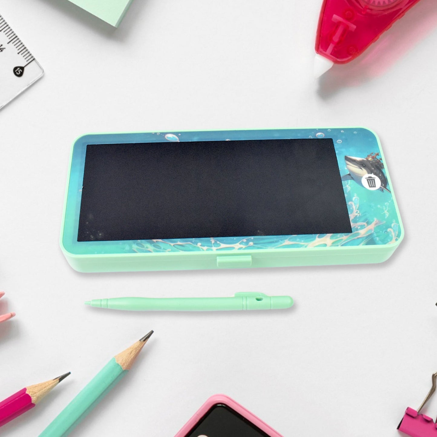 LED Drawing Pen Case writing pad / Compass Blue colour (1 pc)