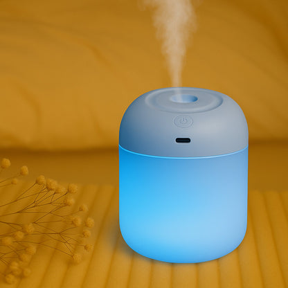 Portable Mini USB Humidifier with Light, Cool Mist & Essential Oil Diffuser (250ML / Mix Design)