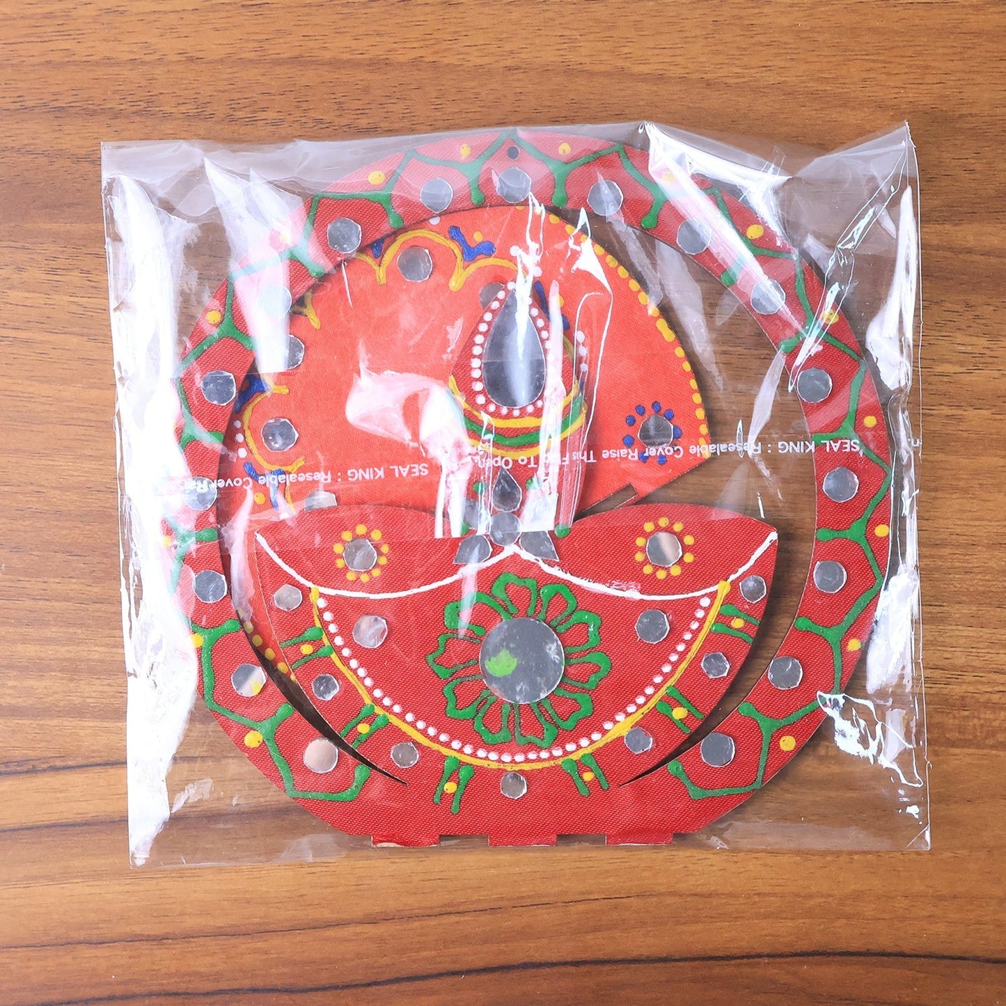 Handcrafted Wooden Decorative Diya Stand (1 Pc)