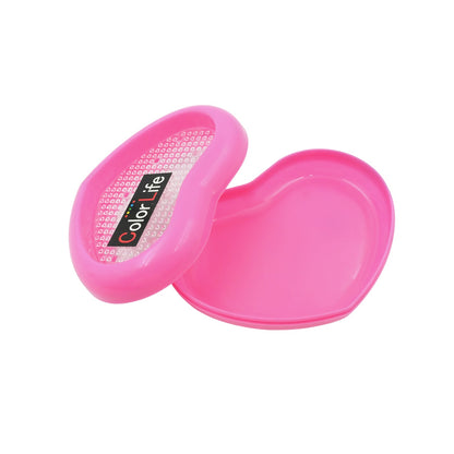 Bathroom Accessories Plastic Soap Case / Soap Dish / Soap Stand, Plastic Soap Case Soap Holder Soap Dish For Bathroom Kitchen Sink ,Sabudani (Oval / Heart Shape Soap case / 1 pc )