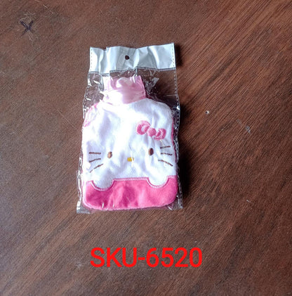 Pink Small Hot Water Bag with Cover for Pain Relief