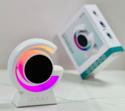 BX 39 Wireless Hidden Mini G Speaker: Multifunctional Desktop Sound System with Colorful Atmosphere Lamp & Nightstand/USB Chargeable