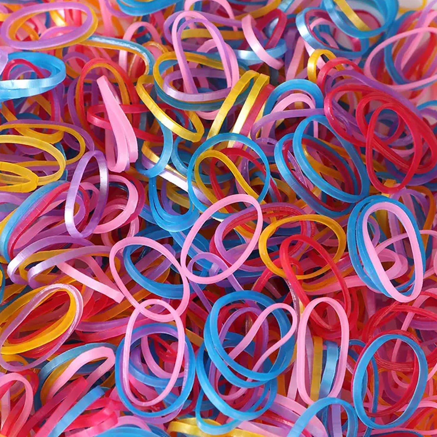 Multicolor Rubber Bands (Elastic & Reusable, Office & Home / 0.5 Inch 100GM), Hair accessories