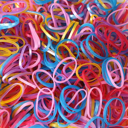 Multicolor Rubber Bands (Elastic & Reusable, Office & Home / 0.5 Inch 100GM), Hair accessories