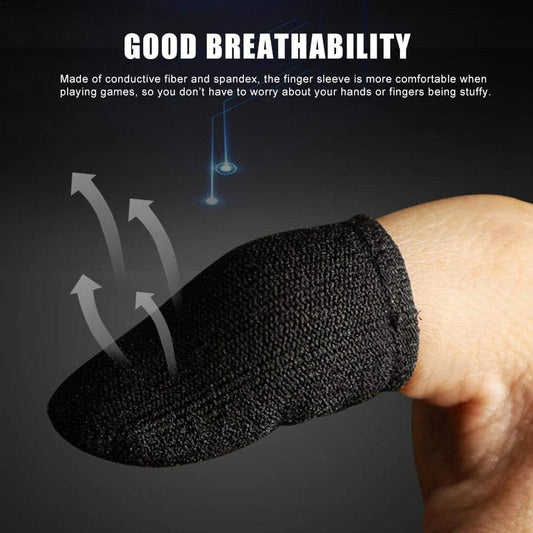 Pubg Anti-Slip Thumb Sleeve, Slip-Proof Sweat-Proof Professional Touch Screen Thumbs Finger Sleeve for Pubg Mobile Phone Game Gaming Gloves ( Multi Colour ) ( 6 Pair - 12 Pcs)