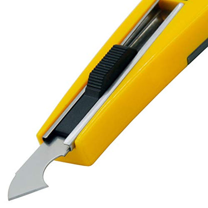 Acrylic plastic cutter with a hook knife blade.