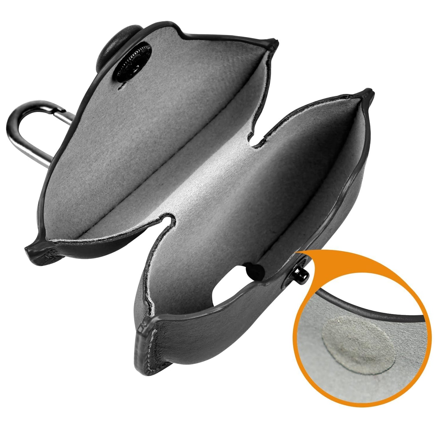 AirPod Pro/Pro 2 Case Leather Style Shockproof with Loss Prevention Clip for Apple Air-Pods Pro Wireless Charging Case For Airpods (Random Colour)