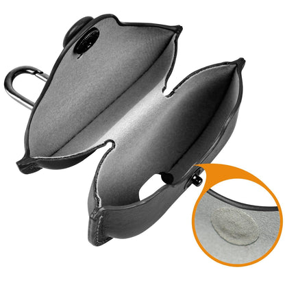 AirPod Pro/Pro 2 Case Leather Style Shockproof with Loss Prevention Clip for Apple Air-Pods Pro Wireless Charging Case For Airpods (Random Colour)