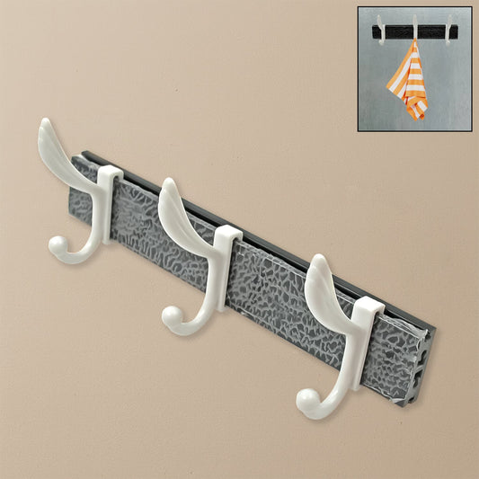 Wall Mounted Coat Hanger Rack – 6 Hooks for Clothes, Jackets & Hats