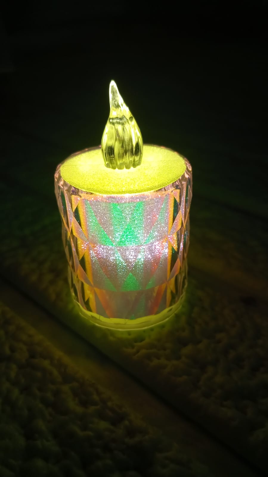 4 Pc Flameless and Smokeless Decorative Melting Candles LED Tea Light, Diwali