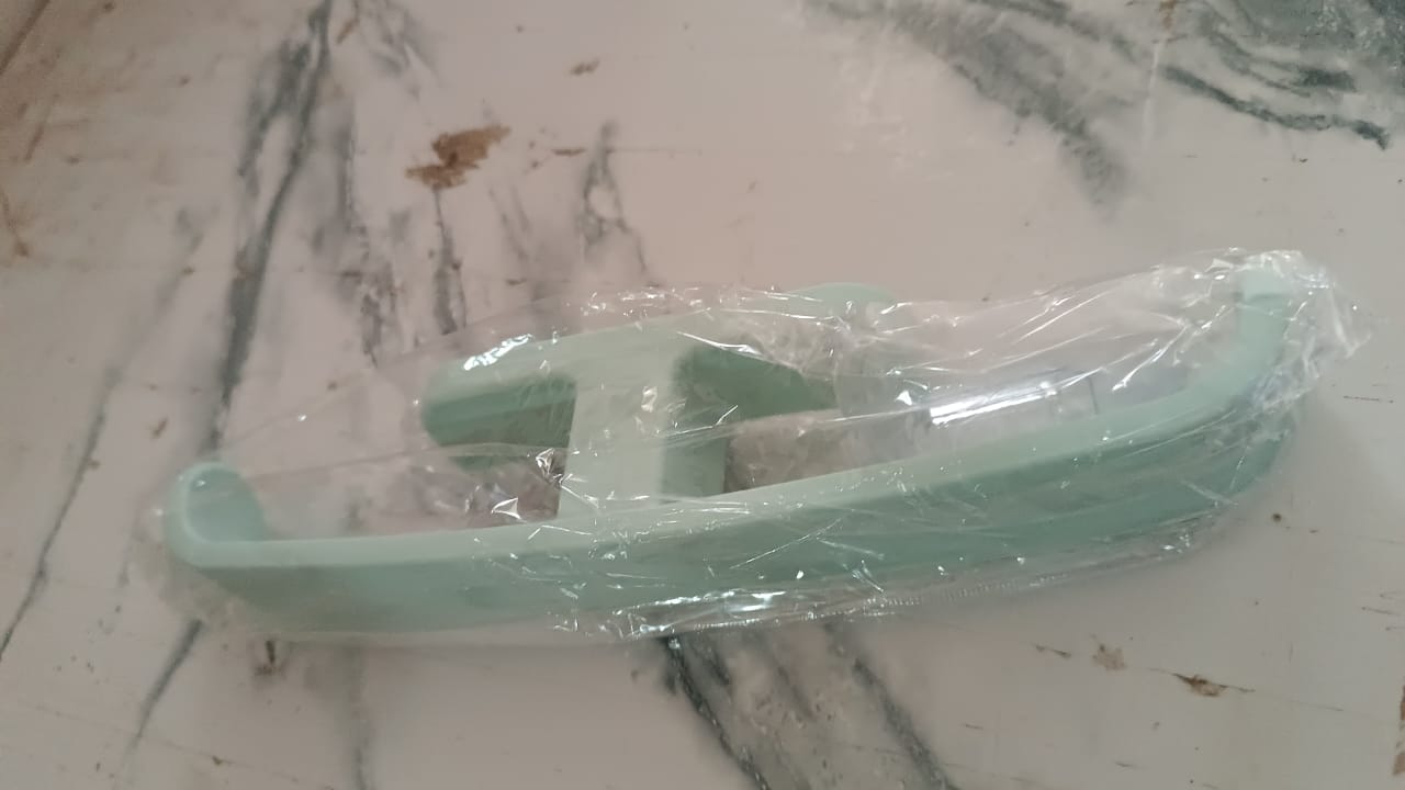 Bathroom Towel Slipper Hanging Rack Self Adhesive Wall Mounted (1 Pc)