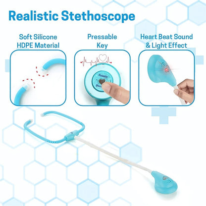 Aditi Premium Doctor Kit Medical Role Play Toy Set for Kids (10 Pc)