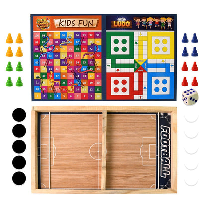 Retro Wooden Family Game Set