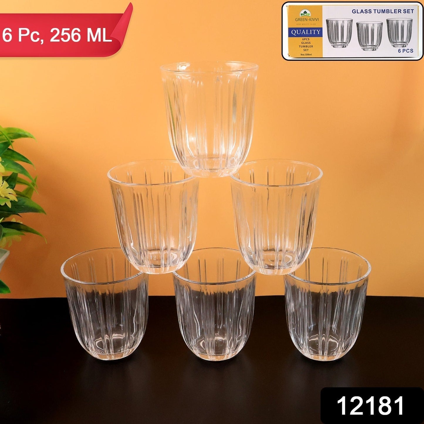 Premium Glass Beverage Tumblers