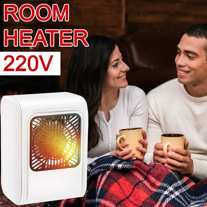 Room Heater 220V Brown Box Heater with Plug for Office & Bedroom Use