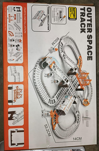 Outer Space Race Track Set for Kids Toys (1 Set)