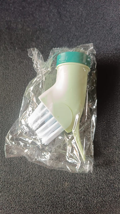 Multipurpose Bottle-Connectable Cleaning Brush with Built-In Scraper (1 Pc)