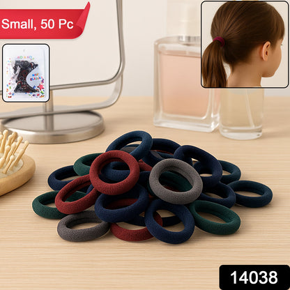 Small Hairbands Bands for Hair Rubber Bands (Pack of 50 / Multicolour), Hair accessories
